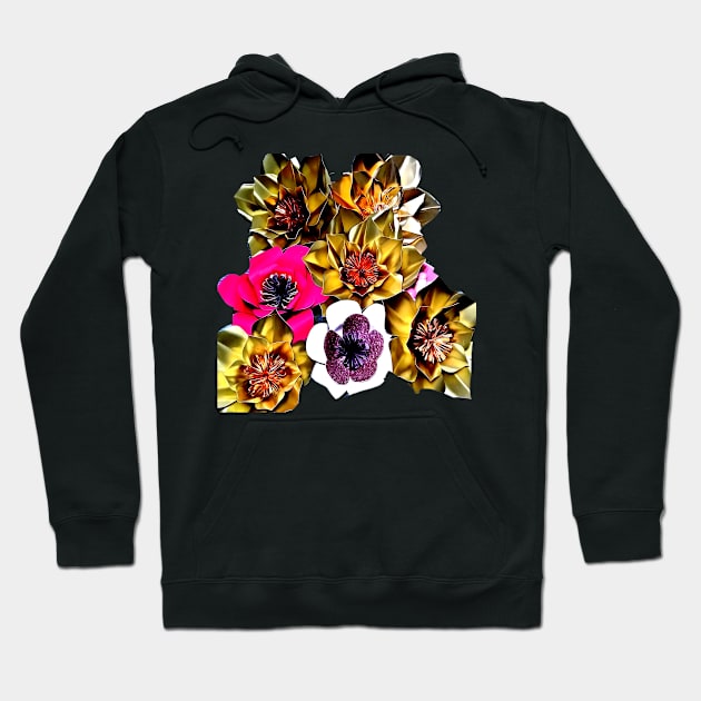 paper floral art Hoodie by TriForceDesign